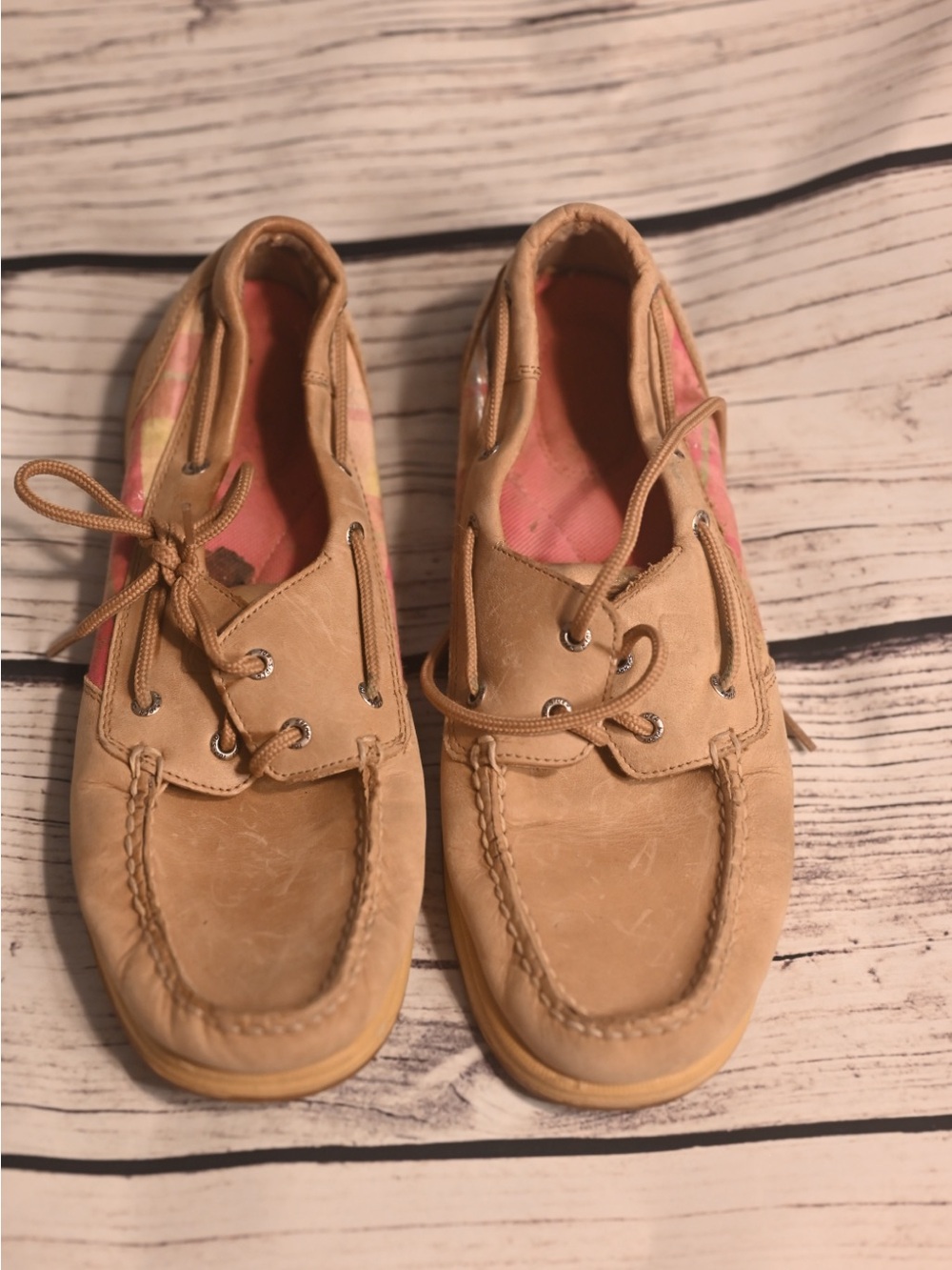 Sperry leather slip on